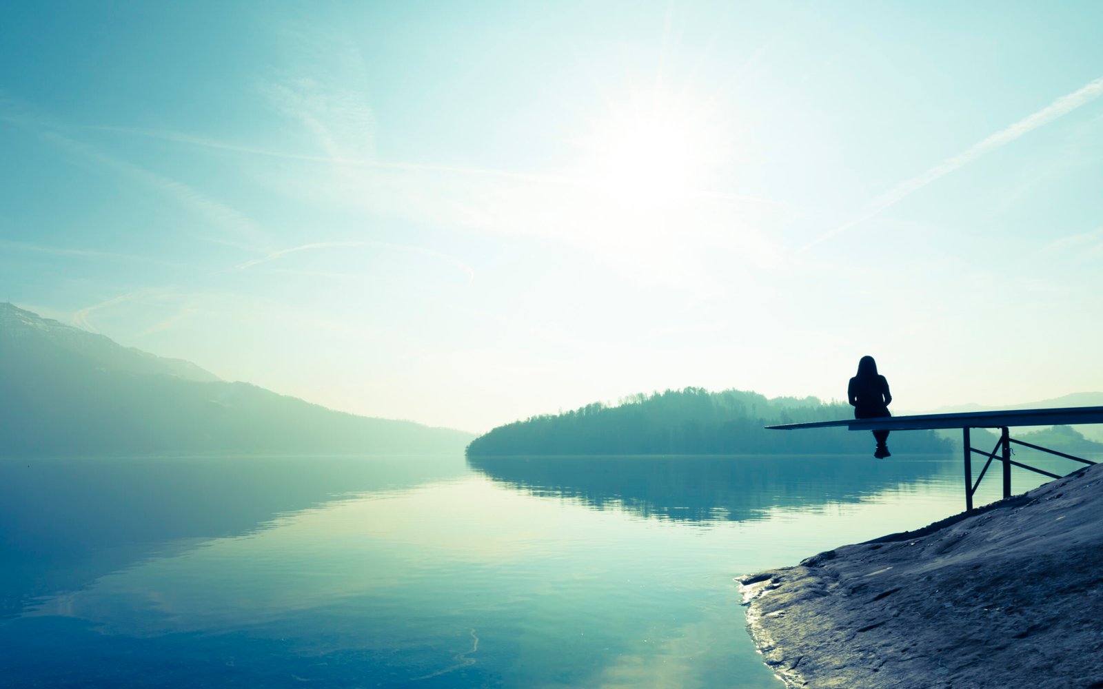 Happiness in Nature. Self-reflection, meditation.
