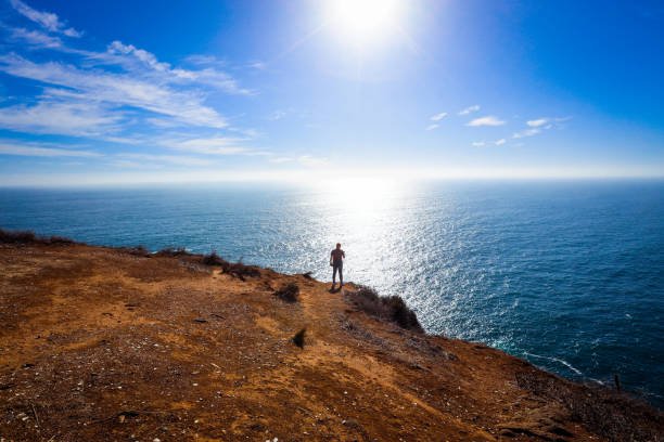 Beautiful Cliffs with the Blue Ocean Water in Vina Del Mar, Chile