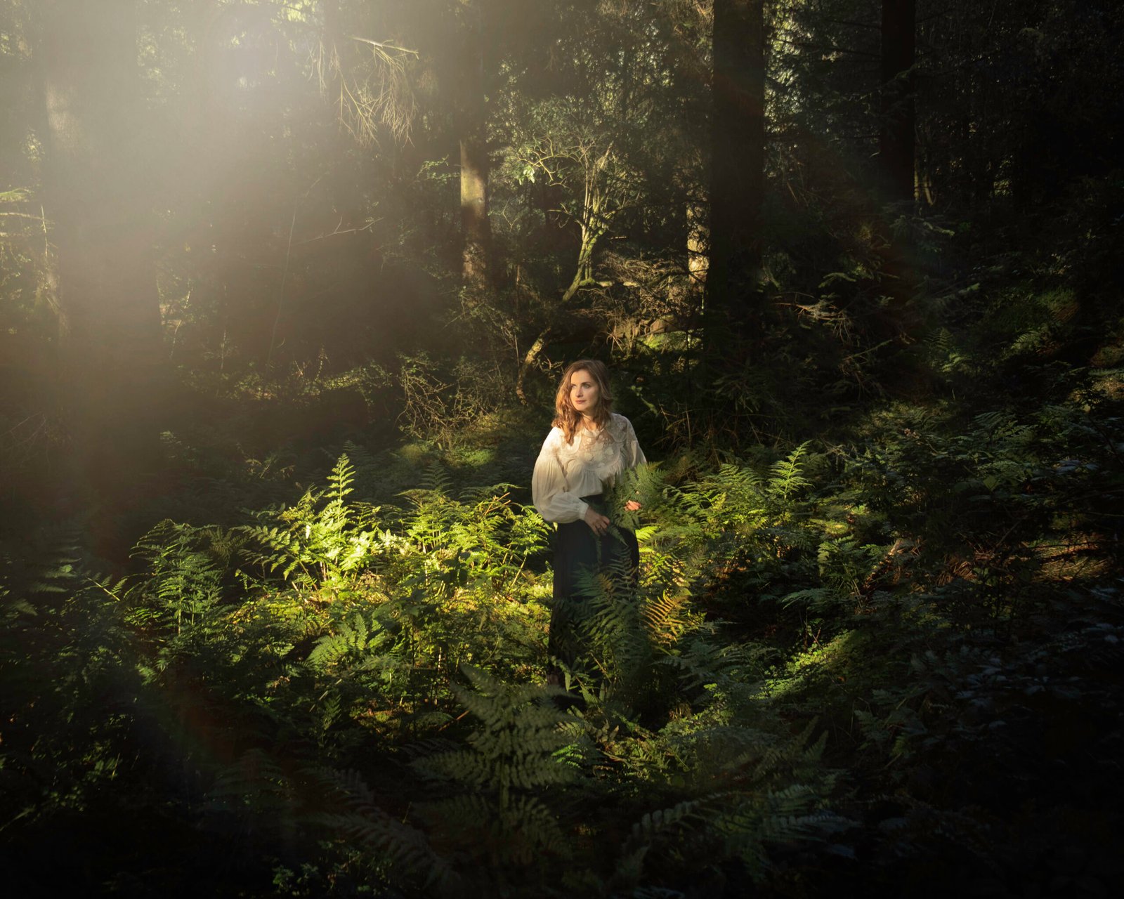 Woman in the woods