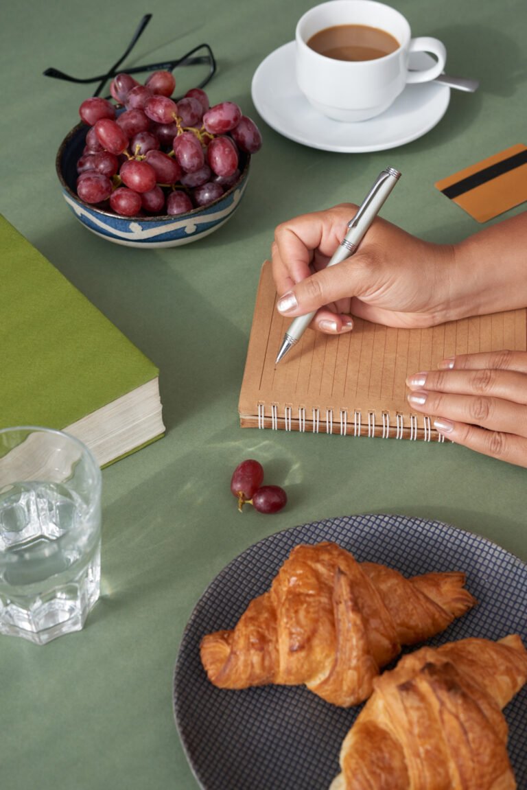 Businesswoman Having Breakfast