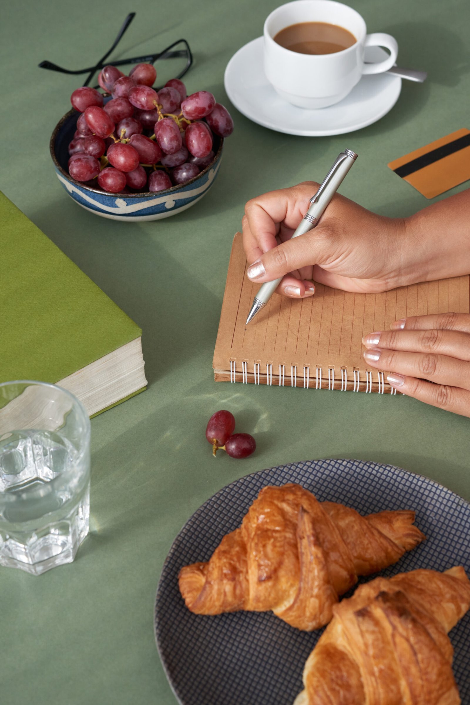Businesswoman Having Breakfast